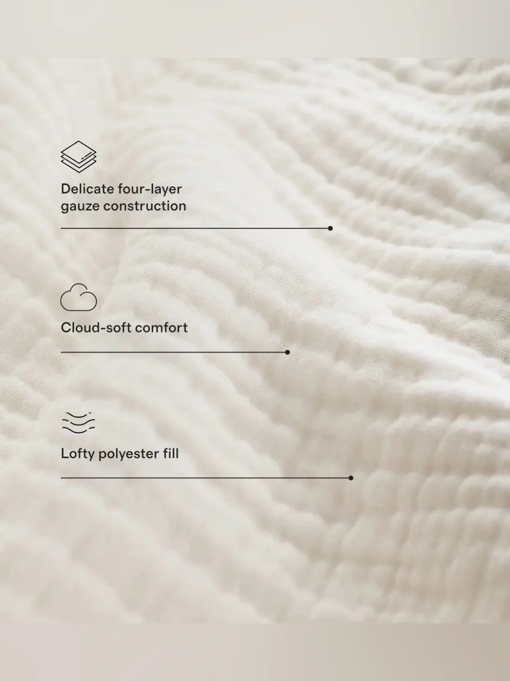 Quince Organic Cotton Box Quilt - Full / Queen size - Color: Dune